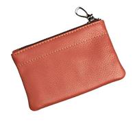 2 PZ Uomini Genuino Della Moneta Del Cuoio Degli Uomini Portafogli Retro Testa Strato Della Pelle Bovina Sacchetto di Carta Della Chiusura, Marrone, Taglia unica