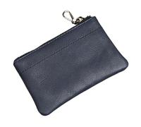 2 PZ Uomini Genuino Della Moneta Del Cuoio Degli Uomini Portafogli Retro Testa Strato Della Pelle Bovina Sacchetto di Carta Della Chiusura, Blu, Taglia unica