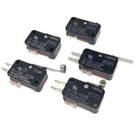 2 pz V-15 V-151 V-152 V-153 V-154 V-155 V-156-1C25 Micro Interruttore 16A 250VAC momentaneo Finecorsa di Corsa 1NO1NC leva rullo(V-156-1C25)