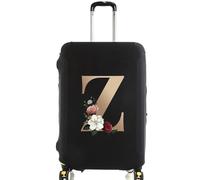 2 pz Valigia Da Viaggio Protettiva Coperture di Spessore Elastico Bagagli Della Copertura Protezione for 18 "-28" Bagaglio Borsa Per Valigie(Black Z,XL)