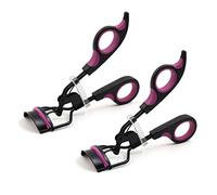 2 pz Viola Nero Maniglia Portatile Piegaciglia Curling Clip Strumento di Trucco di Bellezza Piegaciglia