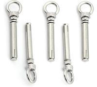 2 PZ, Viti Autofilettanti, M8 M6 Vite ad Espansione in Acciaio Inossidabile 304 Bullone Vite ad Espansione Golfare for Gancio for Altalena ad Anello for Bullone Esterno Domestico(M6x70mm)