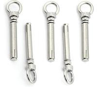 2 PZ, Viti Autofilettanti, M8 M6 Vite ad Espansione in Acciaio Inossidabile 304 Bullone Vite ad Espansione Golfare for Gancio for Altalena ad Anello for Bullone Esterno Domestico(M6x80mm)