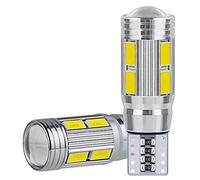 2 PZ W5W T10 12V 6000K 5630 10 SMD Auto LED Lampadina Canbus Targa Cuneo Side Turn Singal Light Super White