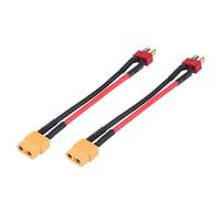 2 pz XT60 a T Plug Adattatore Cavi Connettore 4 Tipi per RC Elicottero Quadcopter XT60 Lipo Batteria Carica Spina 14AWG 10 cm