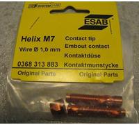2 Qty 1 Blister Kontaktduse 368313883 Helix Ø 1,0 MM ESAB M7 Contact Tip