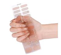 2. Quick-Dry Self-Adhesive Art Strips Design Bendable Gel For Busy Women & Travel Trends Nail Stickers Waterproof