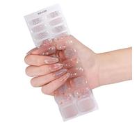 2. Quick-Dry Self-Adhesive Art Strips Design Bendable Gel For Busy Women & Travel Trends Nail Stickers Waterproof