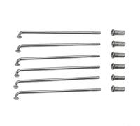 2 raggi in acciaio da 5 mm di diametro, 36 pezzi, 12 G, 12 K, per ruote Ebike con design a filo di carico, opzioni di lunghezza 80 305 mm per la costruzione e la riparazione di ruote di biciclette