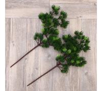 2 rami di pino artificiale in plastica bellezza pino primavera decorazione casa