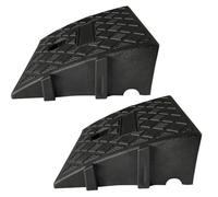 2 Rampa Marciapiede per Auto, Rampe Portatili per Disabili 11cm Altezza, Rampe per Cordoli, Rampa di Soglia Robusto per Marciapiedi Auto Sedia a Rotelle Moto Bici Porte Scooter Garage Passeggino