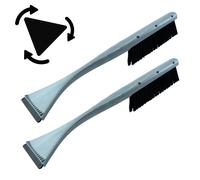 2 Raschia-Ghiaccio Nero Grigio Murska Raschietto Ghiaccio Spazzola Neve Feger