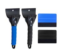 2 Raschietti Per Ghiaccio Per Auto E 2 Raschietti Per Auto, Strumenti Per Sgombero Neve Invernale, Pale Anti-Sci, Accessori Per Utensili Per Auto
