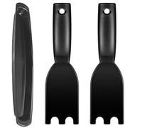 2 raschietti per griglia, 1 vassoio antigoccia da 38 cm, per griglie interne George Foreman e altre griglie interne, resistente al calore e facile da pulire, accessorio per barbecue all'aperto
