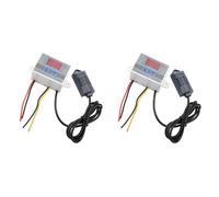 2 regolatore di umidità digitale, 12 V/24 V/interruttore con sensore di umidità ad alta precisione, ampio campo di misurazione 00% ~ 99%, umidità relativa per termostato con avviamento e