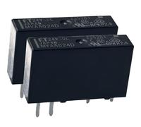2 relè PCB MYAA024D 24VDC, 5A SPST-NO (1 Form A), bobina da 110 mW, 20 × 5 × 12 mm, foro passante, contatti Agni con sovrapposizione dorata, sigillato, compatibile con impronta FTR-My Series