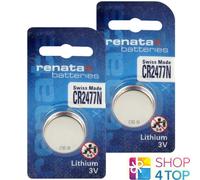 2 Renata CR2477N Batterie Al Litio 3V Cella a Moneta Bottone Svizzera Fatto Exp