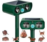 2 repellenti per gatti da giardino, spaventapasseri per gatti, per giardini, ad ultrasuoni, con rilevamento del movimento, impermeabile, adatto per respingere gatti, volpi, scoiattoli, piccioni