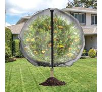 2 reti a rete ultra fine per giardini, design con cerniera e coulisse per proteggere frutta e verdura dalla fauna selvatica (1 x 1 m)
