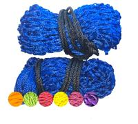 2 reti da fieno per cavalli, confezione multipla - Borsa a rete per equitazione Daisy con fori in rete extra forti per cavalli avidi. Accessori per cavalli Haylage e balle di fieno da ammollo (blu