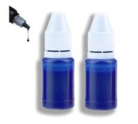 2 ricariche di inchiostro blu chiaro da 5 ml, I/nk per francobolli, St/amp in/k per tamponi di inchiostro, rullo di protezione contro il furto di identità Stam/p in/k, ricaricabili I/nk per