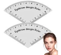 2 righelli per disegnare rapidamente le sopracciglia, strumento per la ricerca di sopracciglia, stencil per modellare le sopracciglia, strumenti per la mappatura delle sopracciglia, strumento di