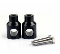 2" Riser prolunghe Alza Manubrio Per VN 900 Yamaha V-Star Road Honda VTX Nero