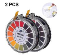 2 Roll Ph Strips Alkaline Indicator Meter Roll Compatible with Urine Saliva Litmus Te Measuring Toold