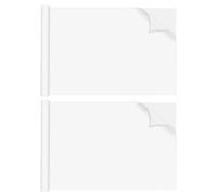 2 Rolls Cancellino Lavagna Magnetica Bianca Portatile Adesivo Per