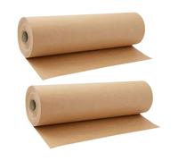 2 Rolls Carta Da Pacchi Regalo Compleanno Avvolgimento Di Marrone