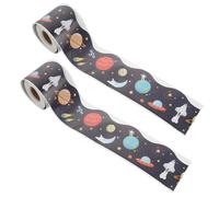 2 Rolls Copertura Porta Dell'aula Spaziale Decorazione Confine Della Bacheca