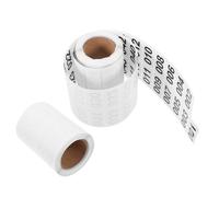 2 Rolls Etichette Consecutive Di Inventario Decalcomanie Dei Numeri Autoadesive