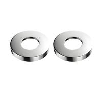 2 rosette per rubinetti doccia - 3/4 pollici, rosetta rubinetto interno ø 26 mm, rosetta e copertura rubinetto, compatibile con rubinetti standard e rubinetti