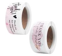 2 Rotoli (240 Pezzi) Adesivi Di Ringraziamento, Adesivi Con Strisce Di Graffiti, Adesivi Per Sigillare Scatole Regalo, Etichette Di Ringraziamento, Adesivi Decorativi Fai-Da-Te