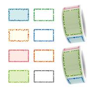 2 rotoli (400 pezzi) di etichette autoadesive, adesivi per marcatura delle bottiglie, etichette in vetro per marmellata, adesivi per scrittura a mano, pennarelli autoadesivi