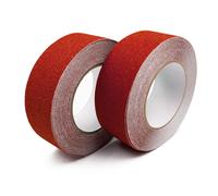 2 Rotoli Anti-slittamento Nastro Adesivo 10m X 50mm Anti Presa Strisce Rosso