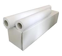 2 Rotoli Carta Plotter A0 (91.4 cm X 50 metri - 90 gr) Rotolo per Stampe Professionali e Nitide, Compatibile con Plotter, Stampanti Inkjet e Stampanti CAD, Rotolo Carta Disegno Bambini