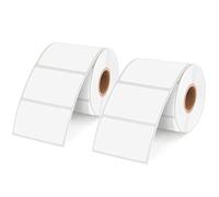 2 rotoli da 2000 etichette autoadesive da 89 x 36 mm, etichette adesive per la casa, vuote su rotolo, etichette adesive universali, per ufficio, cucina, scatole, bottiglie, sacchetti adesivi