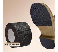 2 Rotoli di Cuscinetti per Suole di Scarpe Spessi Antiscivolo e Resistenti all'Usura, Anti-Usura e Anti-Rumore, Adatti per Tacchi Alti, Sneaker e Sandali, Superficie Nera Texturizzata che Migliora l'A