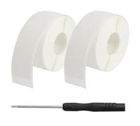2 rotoli di etichette termiche autoadesive bianche 40 × 14 mm, con 1 mini cacciavite, per categorizzazione articoli, timbri data, cartellini prezzi
