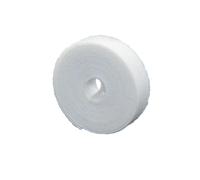 2 rotoli di fascette portatili per la gestione dei cavi, 10 mm x 1 m, cinghie di fissaggio multiuso in nylon per la gestione dei cavi lunghi (bianco)