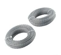 2 rotoli di filo professionale per decespugliatore da 2,0 mm e 3,0 mm, in nylon rinforzato, 15 m per rotolo, totale 30 m, decespugliatore e tosaerba, resistente per erbacce resistenti (15 m x 2,7 mm x