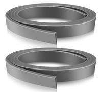 2 rotoli di inserto di ricambio inferiore per porta tempesta da 70,7 cm a forma di Y, in silicone, guarnizione per porta regolabile, per porte tempeste in alluminio, grigio