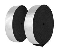 2 rotoli di isolamento per tubi, in schiuma, 8 m x 10 cm, spessore 5 mm | Nastro sigillante autoadesivo in gomma espansa per avvolgere tubi, protezione per tubi, isolamento acustico e condutture