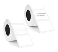 2 rotoli di nastro adesivo per etichettatrice, T50PRO, impermeabile, autoadesivo, 40 mm x 30 mm, 500 pezzi, bianco, multiuso, nastro di ricambio per etichette stampante