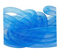 2 rotoli di nastro in rete tubolare da 22 iarde e 16 mm, nastri in tessuto elastico, tubolare rete per artigianato, bouquet di fiori, ghirlande, decorazioni natalizie, nastro natalizio per artig