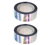 2 rotoli di nastro per spaventare gli uccelli, 2,4 cm x 80 m, olografico, nastro riflettente per piccioni, per giardino, fattoria, frutteto