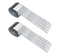 2 rotoli di piastrelle autoadesive a specchio per mosaico, piastrelle a specchio per decorazioni natalizie fai da te (10 x 10 mm, argento)