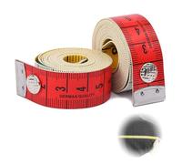 2 Rotoli Di Sartoria Metro Sarta,180 Cm/60 Pollici Metro Da Sarta Morbido,Scala Di Colori Bifacciale Corpo Con Bottoni Centimetro Da Sarta Corpo,Adatto Per Cucito,Vita Quotidiana Domestica,Artigiani