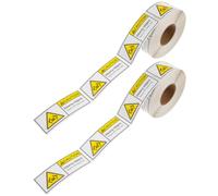 2 Rotoli Etichette Adesive Avviso Spedizioni, per Oggetti Pesanti | Applicazione Peel And Stick, Retro ad Alta Adesione, per Casse e Magazzino, Supporto a Imballaggio